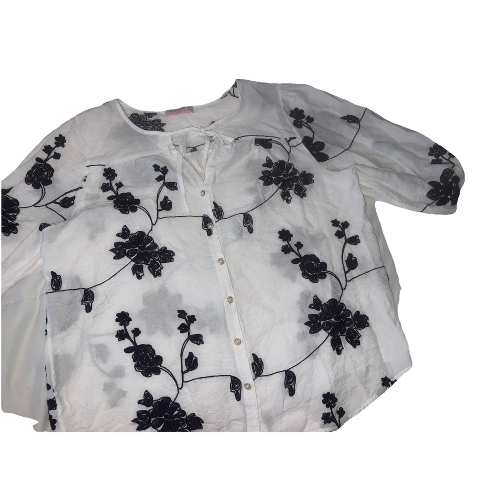 Ana and Rose Women's Blouse Size XL Multicolor Floral